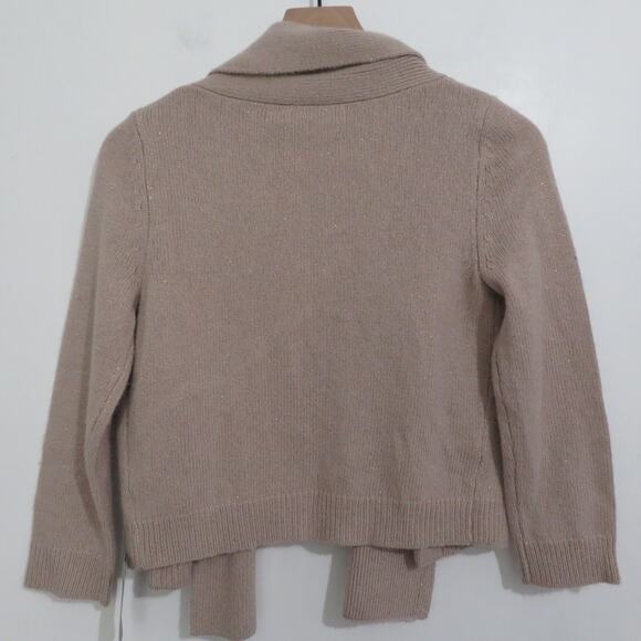 Gal Meets Glam Womens Sz S Blush Spar Taupe Open Front Cardigan Soft Knit Cozy - Picture 2 of 7